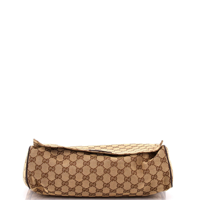Flap Messenger Bag Gg Canvas Large