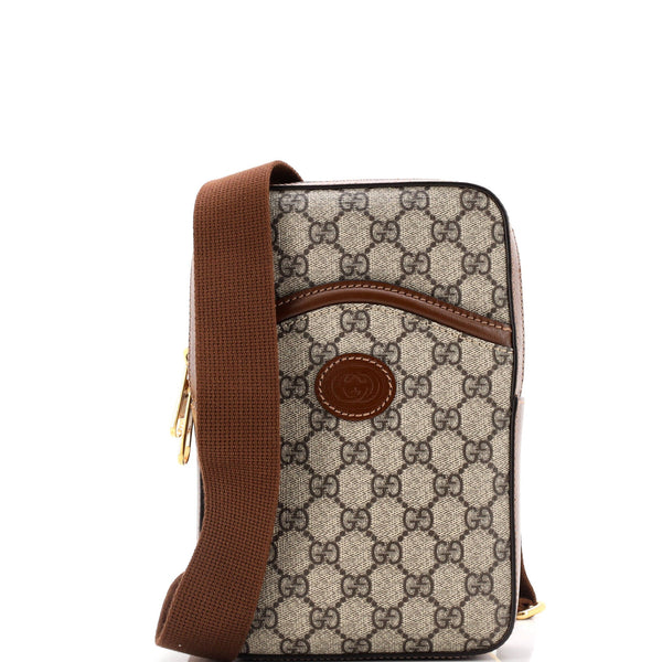 Interlocking G Patch Sling Bag Gg Coated