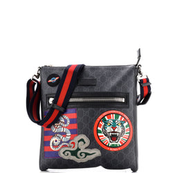 Night Courrier Zip Messenger Gg Coated