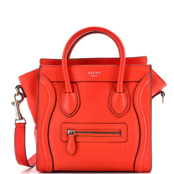 Luggage Bag Grainy Leather Nano