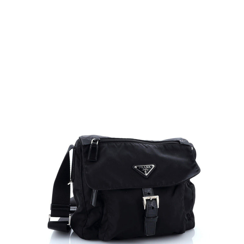 Buckle Messenger Bag Tessuto Small
