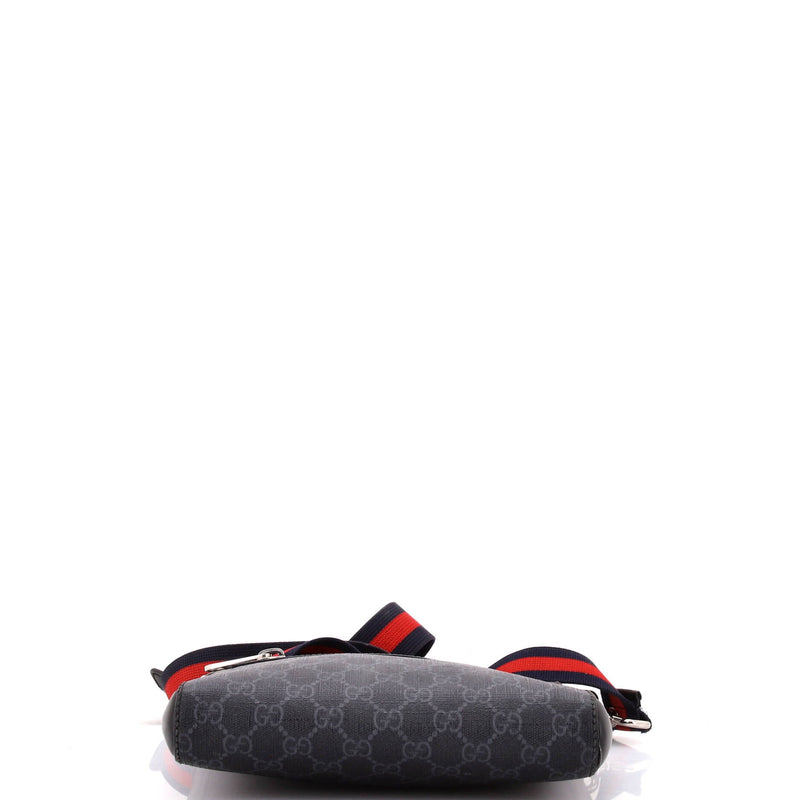 Web Strap Front Zip Messenger Bag Gg