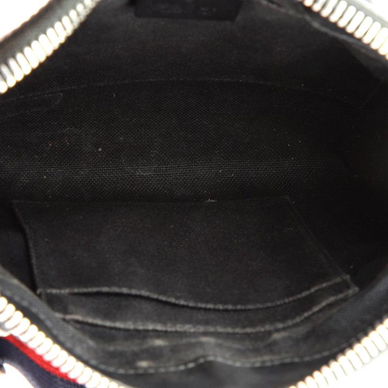 Web Strap Front Zip Messenger Bag Gg