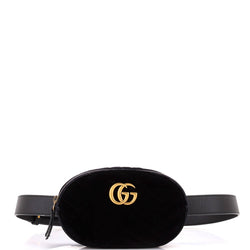 Gg Marmont Belt Bag Matelasse Velvet