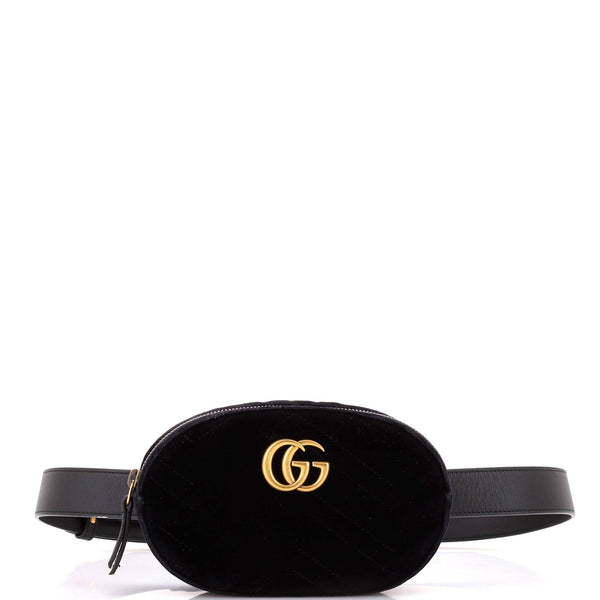 Gg Marmont Belt Bag Matelasse Velvet