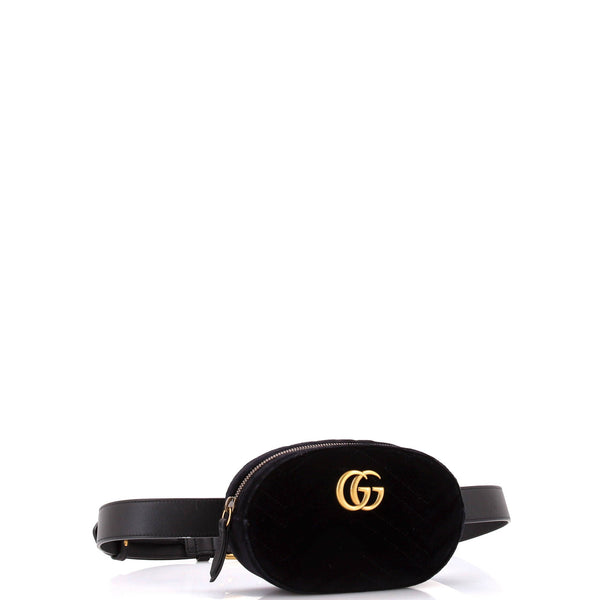 Gg Marmont Belt Bag Matelasse Velvet
