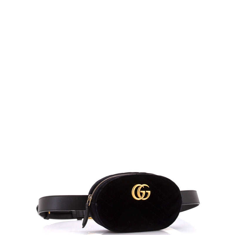 Gg Marmont Belt Bag Matelasse Velvet