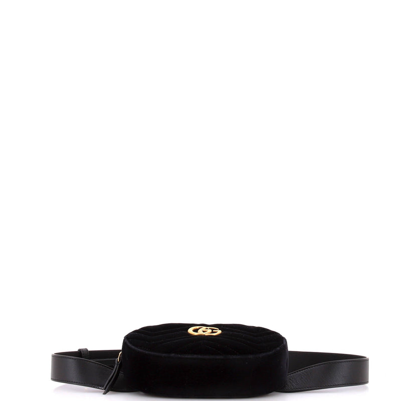 Gg Marmont Belt Bag Matelasse Velvet