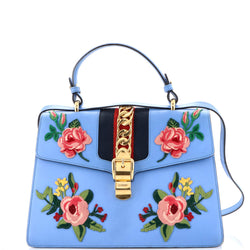 Sylvie Top Handle Bag Embroidered