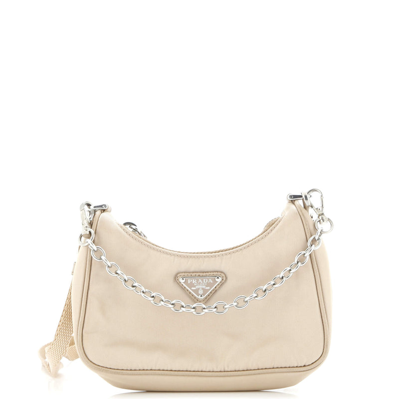 Re-Edition Shoulder Bag Tessuto Mini