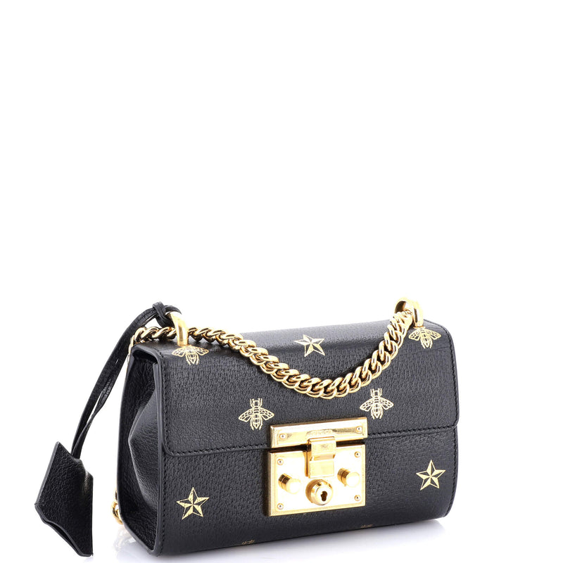 Padlock Shoulder Bag Printed Leather