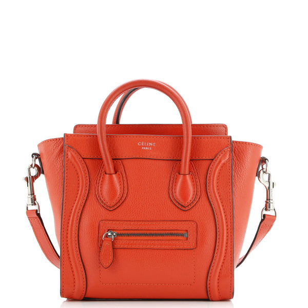 Luggage Bag Grainy Leather Nano