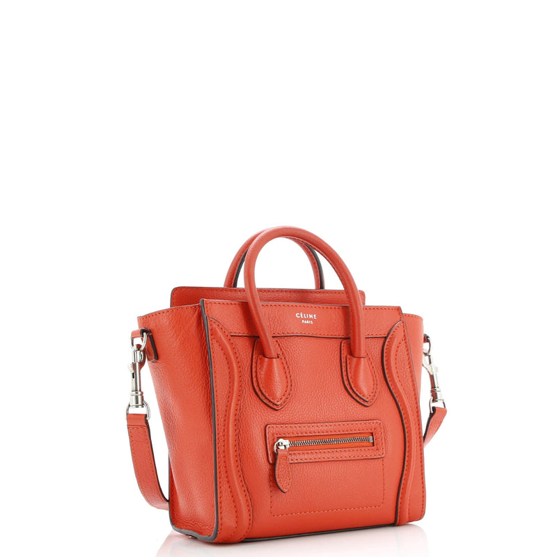 Luggage Bag Grainy Leather Nano