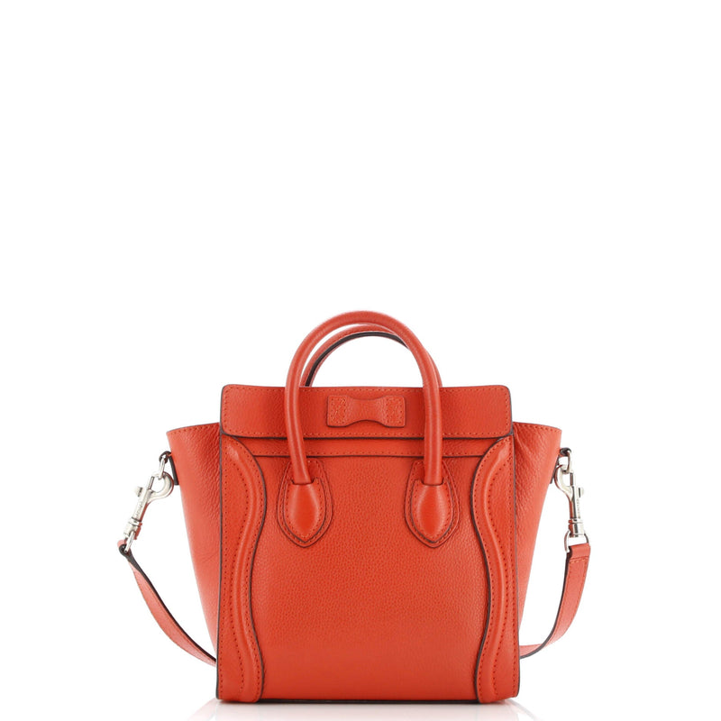 Luggage Bag Grainy Leather Nano