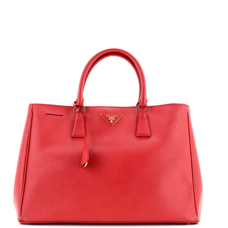 Lux Open Tote Saffiano Leather Large