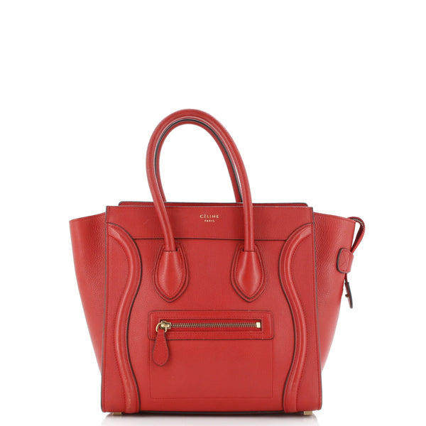 Luggage Bag Grainy Leather Micro