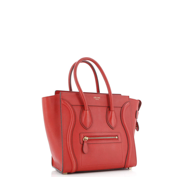 Luggage Bag Grainy Leather Micro