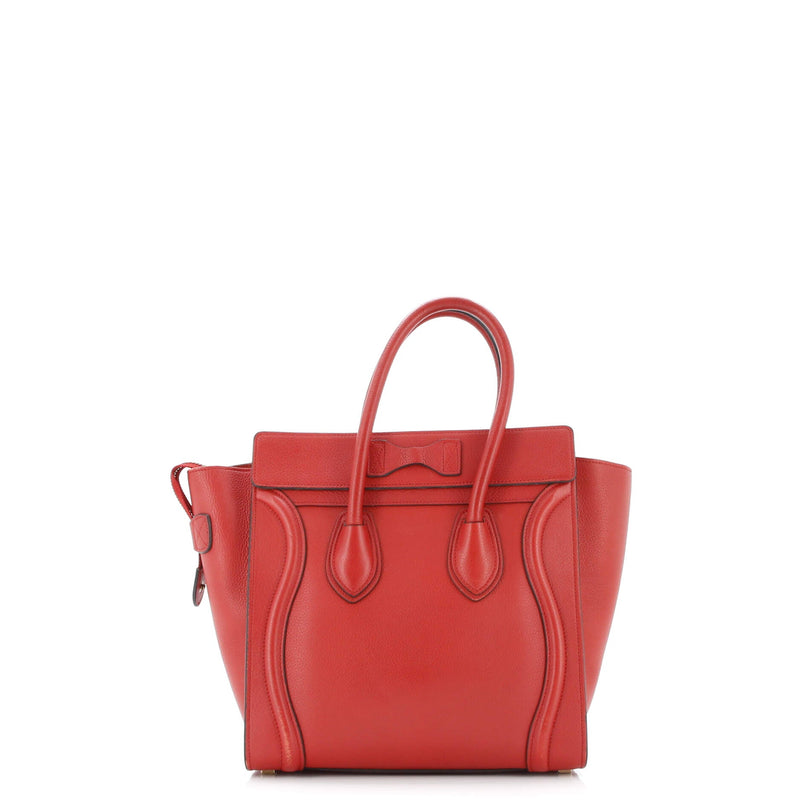 Luggage Bag Grainy Leather Micro