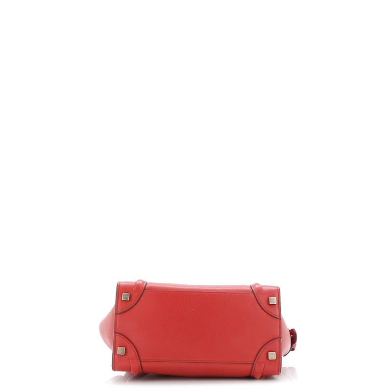 Luggage Bag Grainy Leather Micro