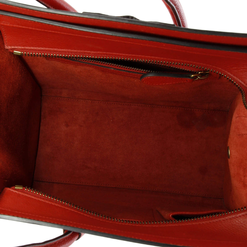 Luggage Bag Grainy Leather Micro