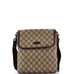 Flap Messenger Gg Coated Canvas Small