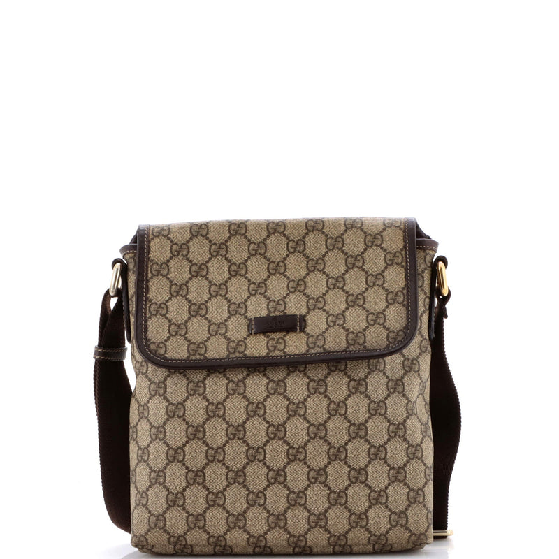 Flap Messenger Gg Coated Canvas Small