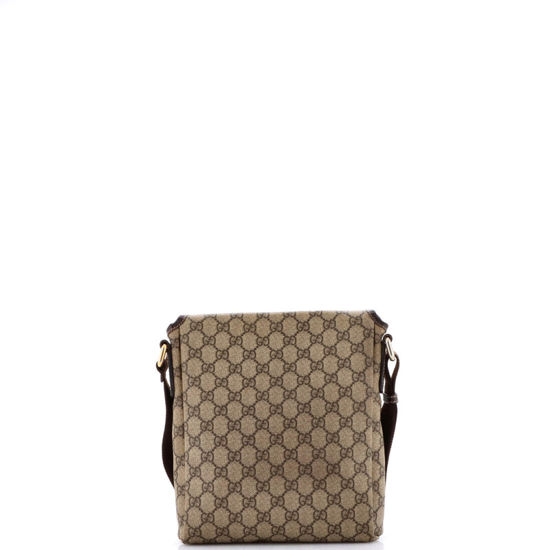 Flap Messenger Gg Coated Canvas Small