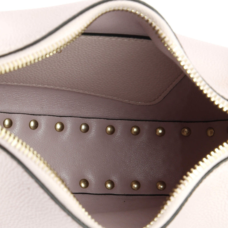 Rockstud Zip Hobo Bag Leather Small