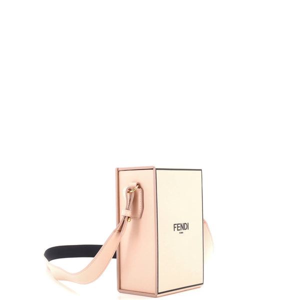 Logo Vertical Box Crossbody Bag Leather
