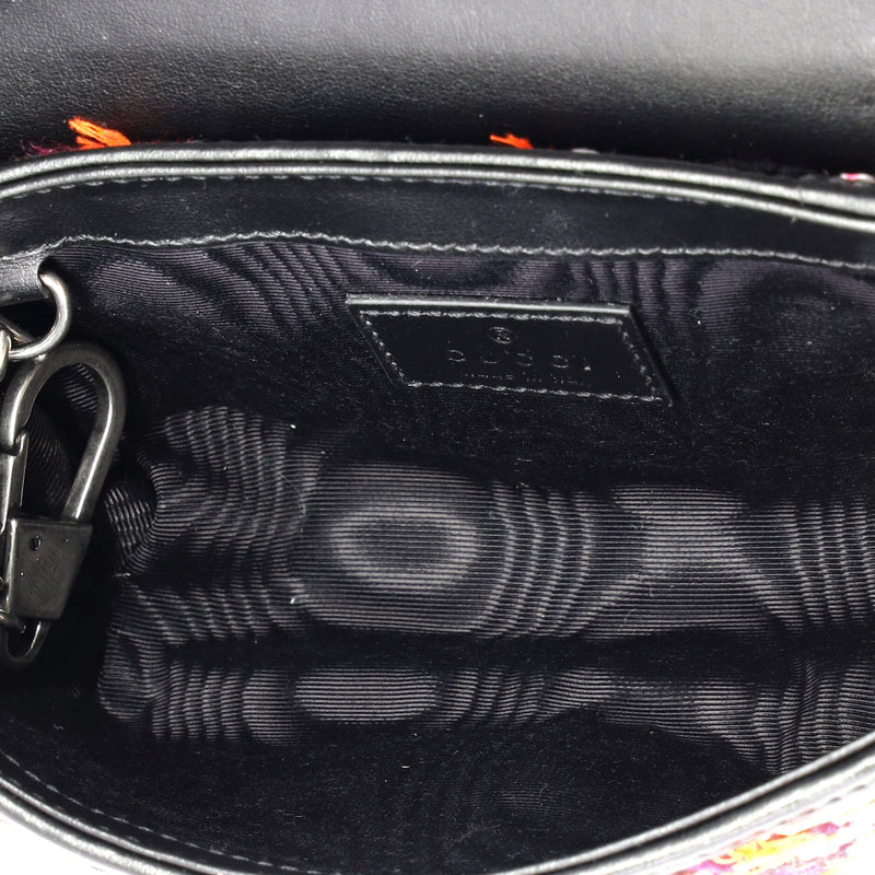 Gg Marmont Flap Bag Tweed Super Mini