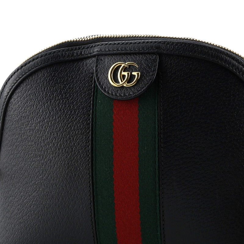 Ophidia Dome Shoulder Bag Leather Small