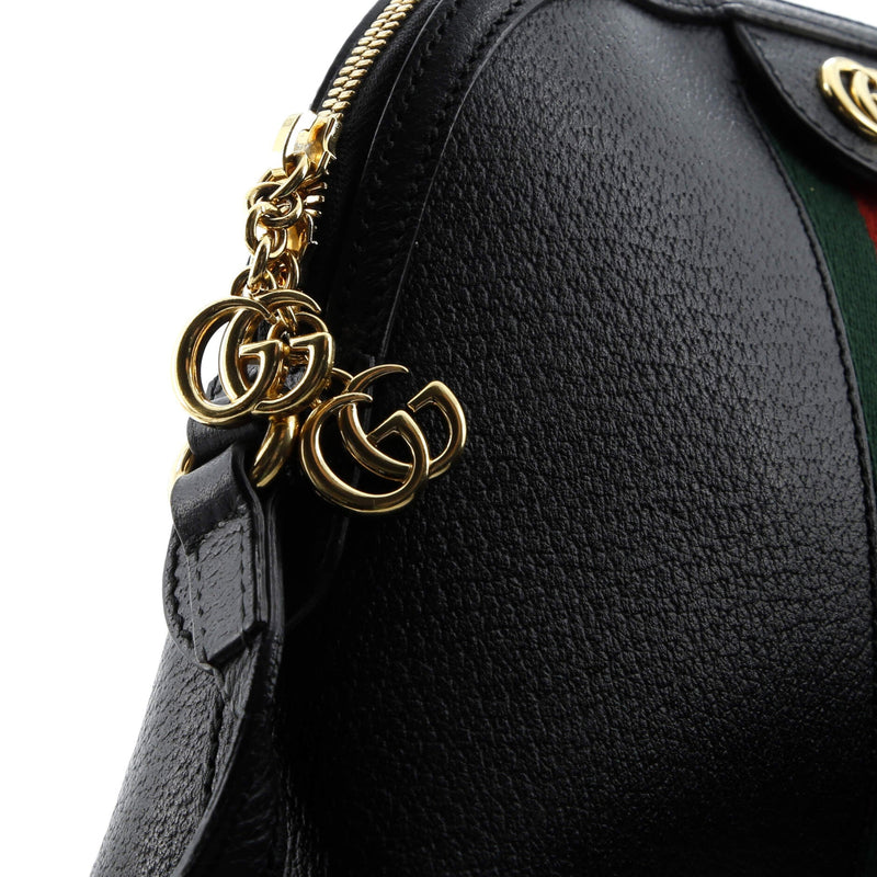 Ophidia Dome Shoulder Bag Leather Small