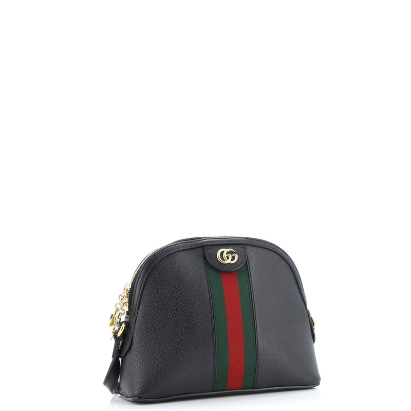 Ophidia Dome Shoulder Bag Leather Small