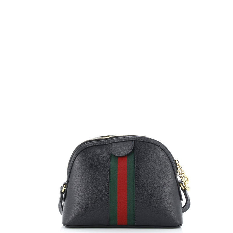 Ophidia Dome Shoulder Bag Leather Small