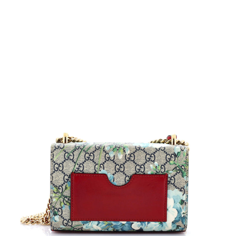 Padlock Shoulder Bag Blooms Print Gg
