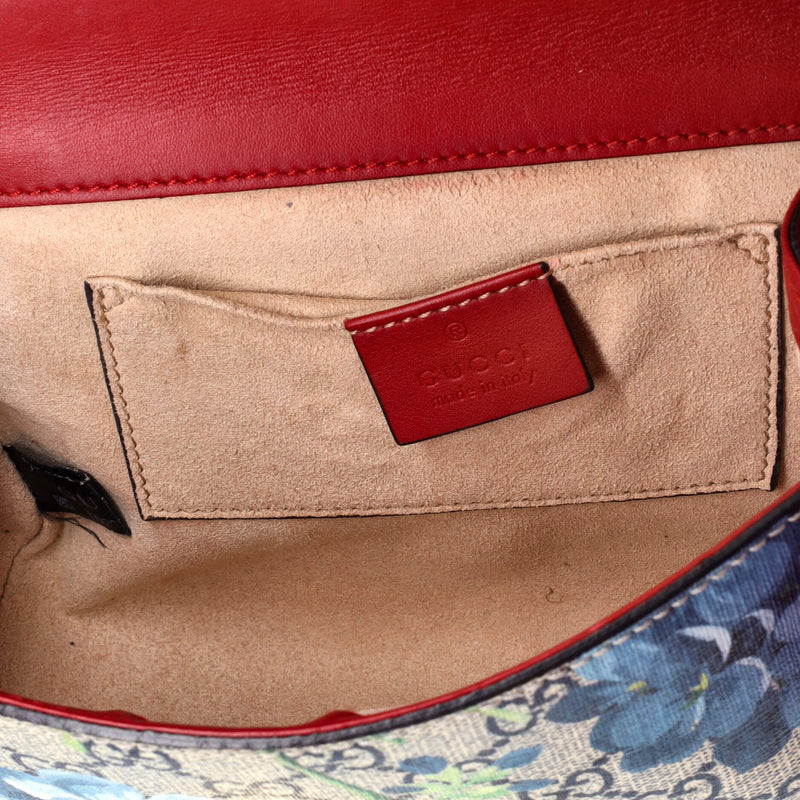 Padlock Shoulder Bag Blooms Print Gg