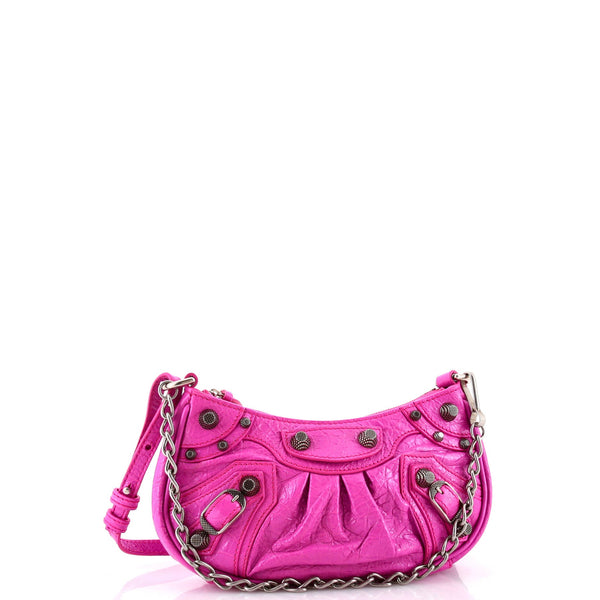 Le Cagole Giant Studs Shoulder Bag