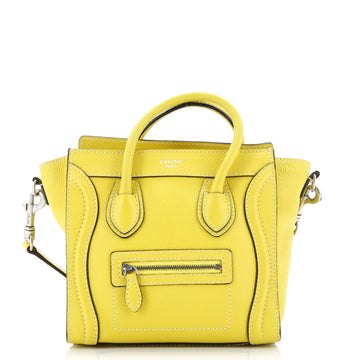 Luggage Bag Grainy Leather Nano