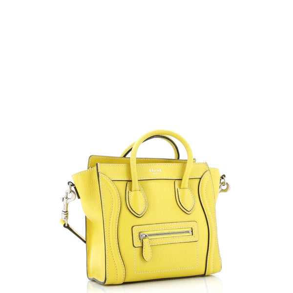 Luggage Bag Grainy Leather Nano