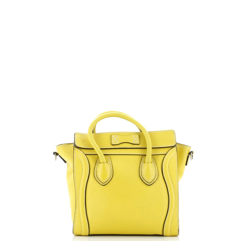 Luggage Bag Grainy Leather Nano