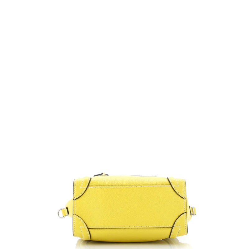 Luggage Bag Grainy Leather Nano