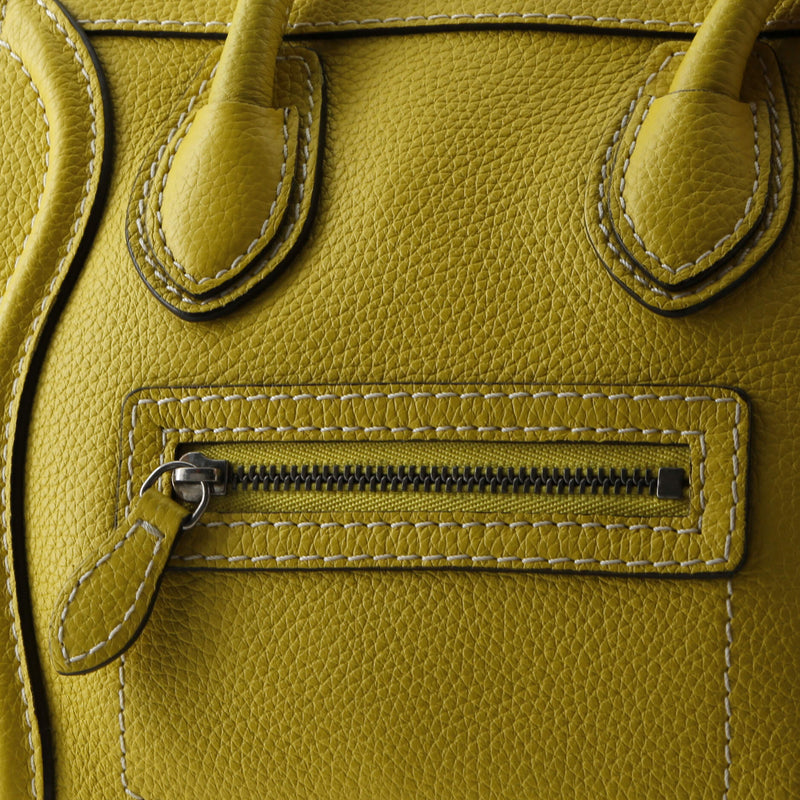 Luggage Bag Grainy Leather Nano