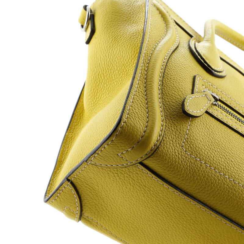 Luggage Bag Grainy Leather Nano