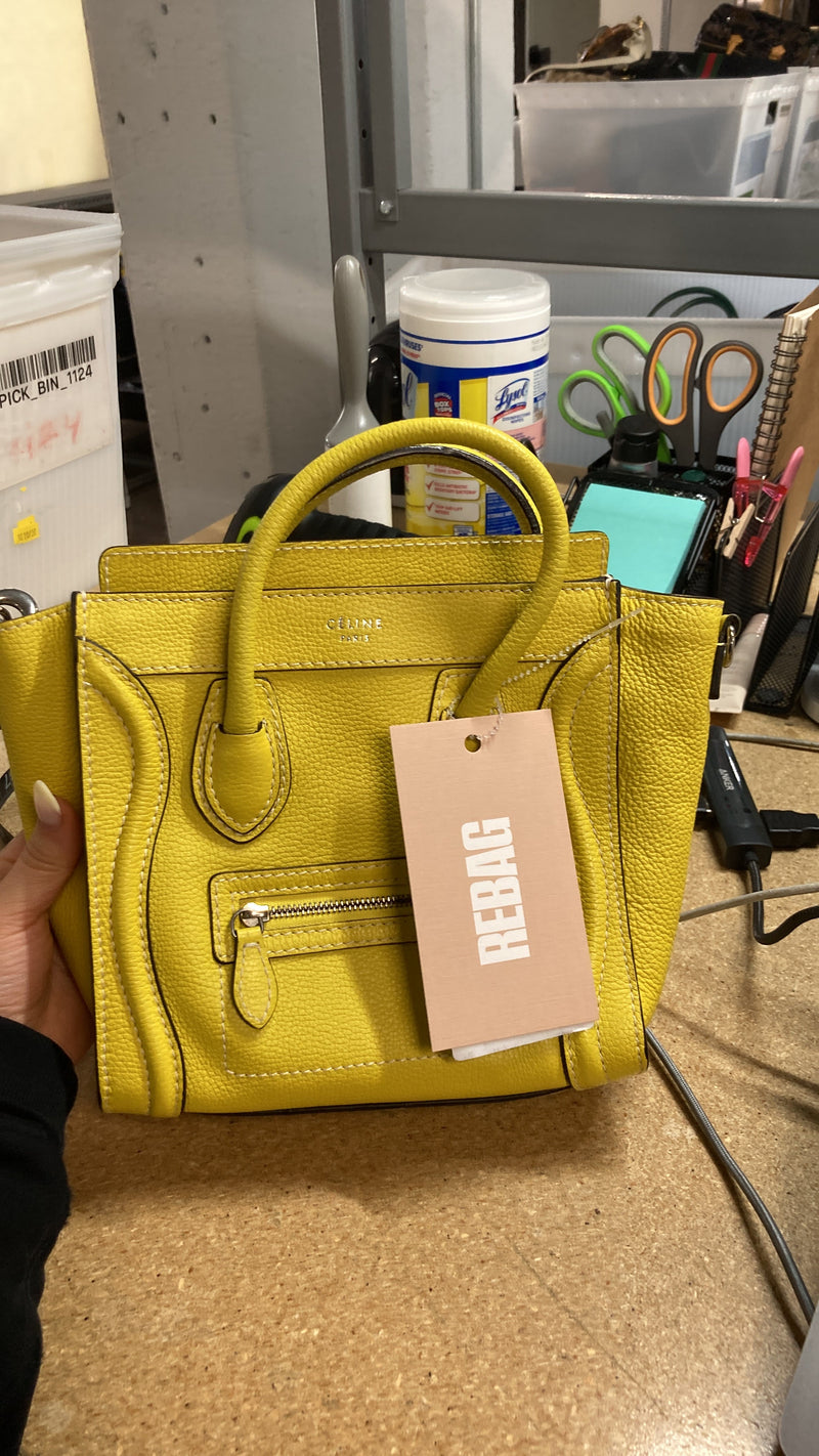 Luggage Bag Grainy Leather Nano