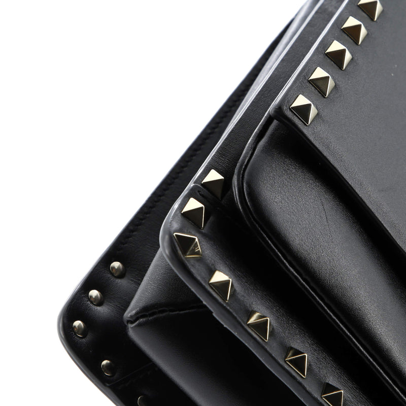 Rockstud Flip Lock Flap Top Handle Bag