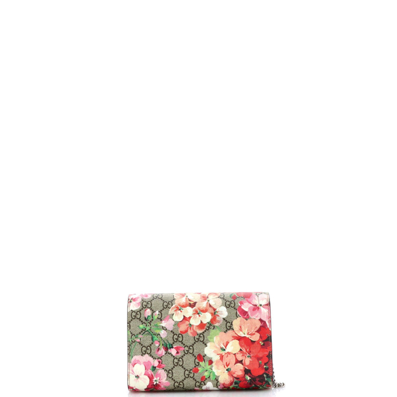 Dionysus Chain Wallet Blooms Print Gg