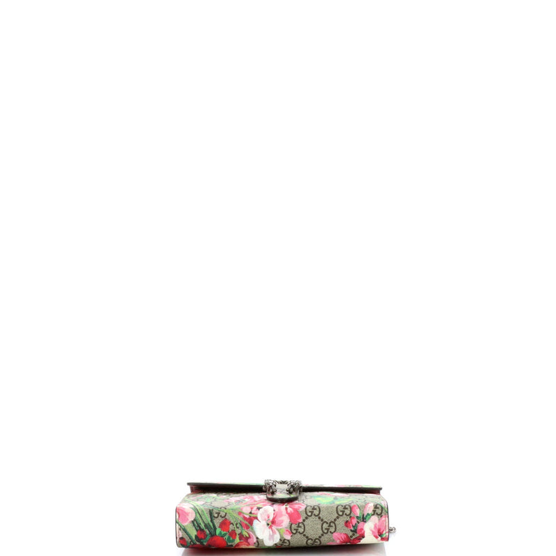 Dionysus Chain Wallet Blooms Print Gg