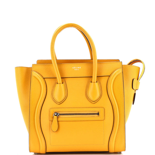 Luggage Bag Grainy Leather Micro