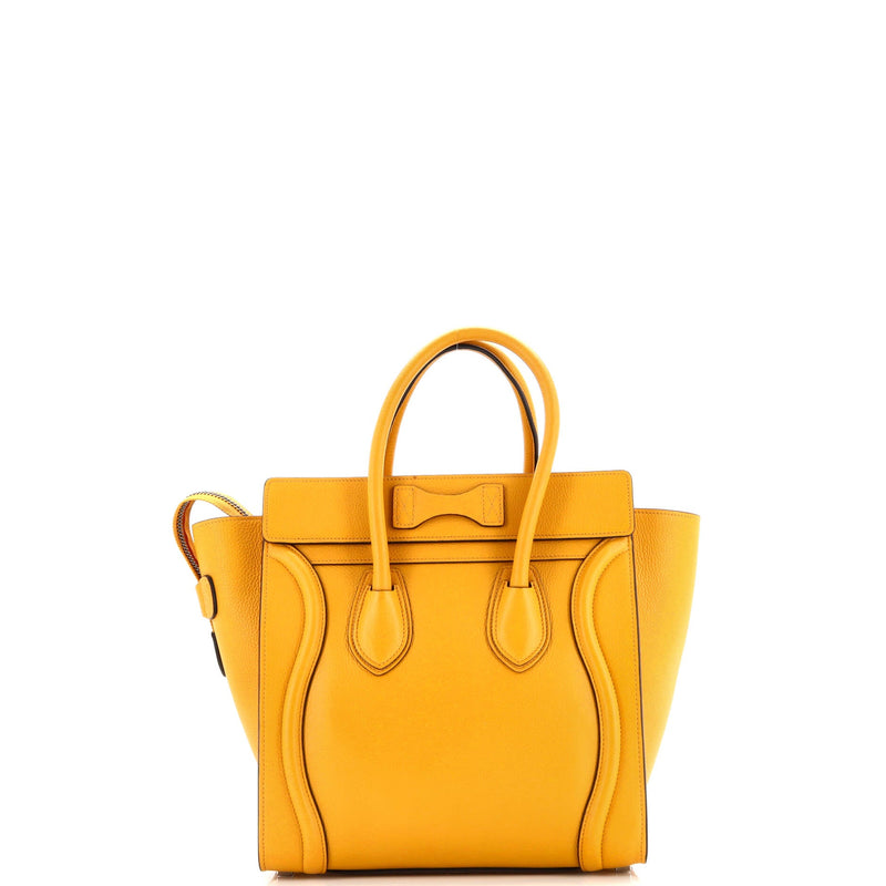 Luggage Bag Grainy Leather Micro