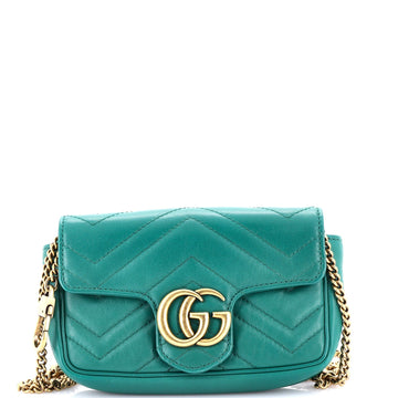 Gg Marmont Flap Bag Matelasse Leather